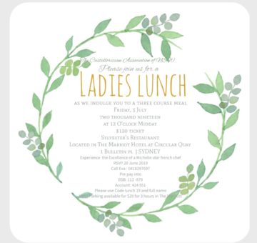 Ladies Lunch 5july2019